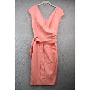 Muxxn Wrap Belted Bodycon Midi Dress-Size Small-Stretchy